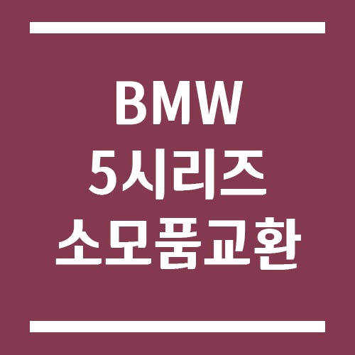 Read more about the article BMW 5시리즈 소모품 교체주기 및 비용 (엔진오일, 브레이크, 타이어 등)