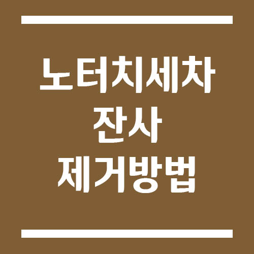 Read more about the article 노터치세차 잔사 제거하는 방법, 하얀 얼룩과 물자국 깔끔하게 없애는 법