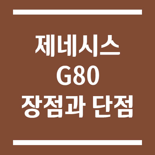 Read more about the article 제네시스 G80 장점과 단점, 국산 프리미엄 세단의 교과서
