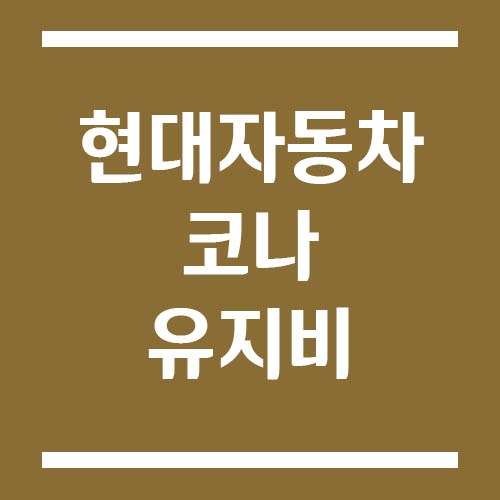 Read more about the article 코나 유지비 요약(기름값, 보험료, 자동차세, 소모품 비용 등)