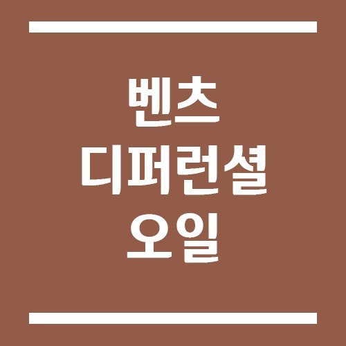 Read more about the article 벤츠 디퍼런셜 오일 교환 비용, 공식센터와 사설 정비소 차이