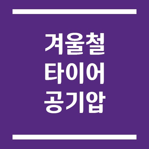 Read more about the article 겨울철 타이어 공기압 몇 PSI가 적당할까? 차종별 권장 수치
