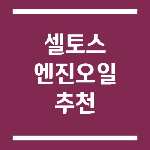 Read more about the article 셀토스 엔진오일 추천, 점도 선택부터 교체 주기까지!
