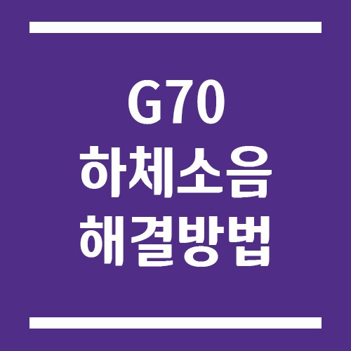 Read more about the article 제네시스 G70 하체 소음 원인별 점검 포인트 및 해결 방법