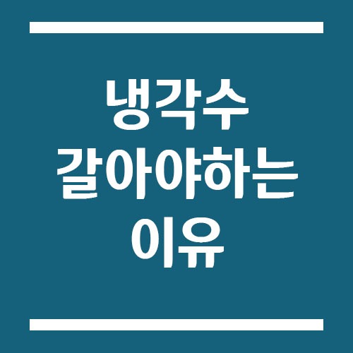Read more about the article 냉각수 갈아야 하는 이유는 뭘까?