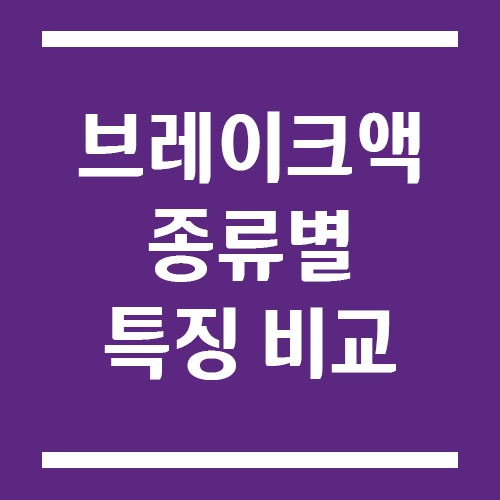 브레이크액 종류별 특징 비교 (DOT3 vs DOT4 vs DOT5.1)