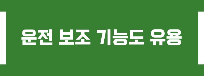 운전 보조 기능도 유용
