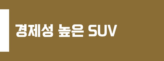 경제성 높은 SUV