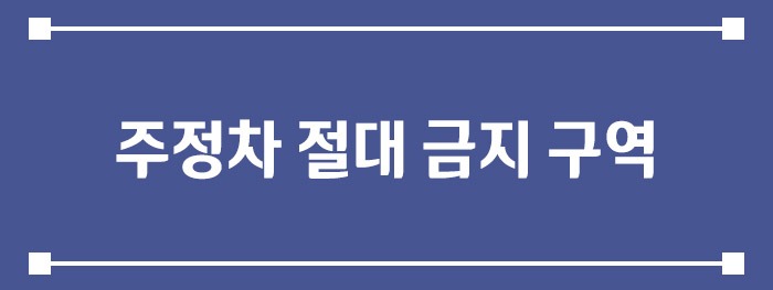 주정차 절대 금지 구역