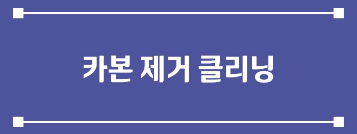 카본 제거 클리닝