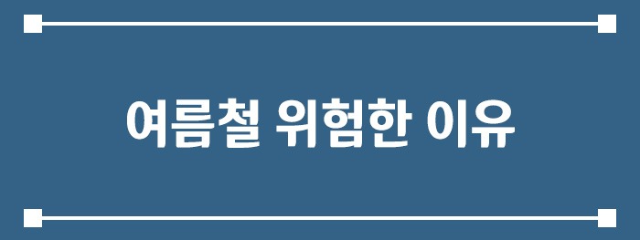여름철 위험한 이유