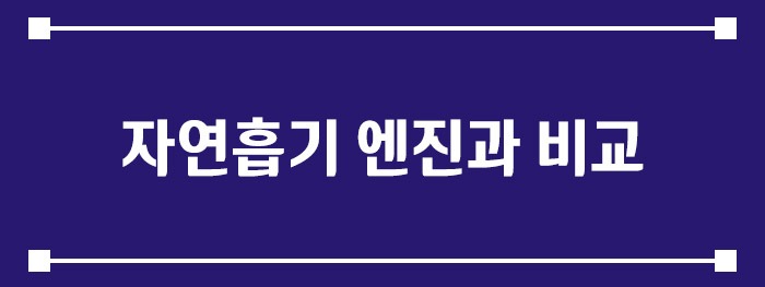 자연흡기 엔진과 비교